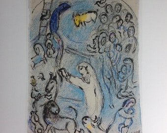 Marc Chagall - Noah's Ark - lithograph limited edition 52x37 cm with certificate