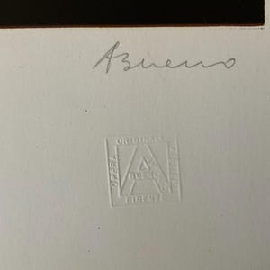 Antonio Bueno - D’apres Seurat - Lithographie cm 70x50, limitierte Auflage, mit Zertifikat