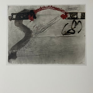 Antoni Tapies - Impressiò de fusta - 1982, Lithographie cm 52 x 37 limitierte Auflage