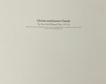 クリスト - ポンヌフ橋のラッピング、パリ、1975-85年 - オフセット
