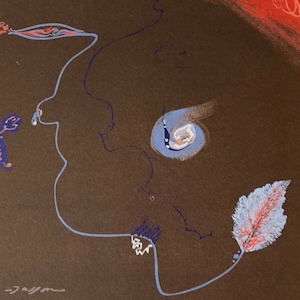 Andrè Masson “Arabesque” lithograph cm 52x37 limited edition with certificate
