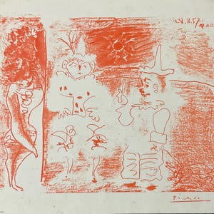 Pablo Picasso - edição limitada 33x25 cm, ano 1965