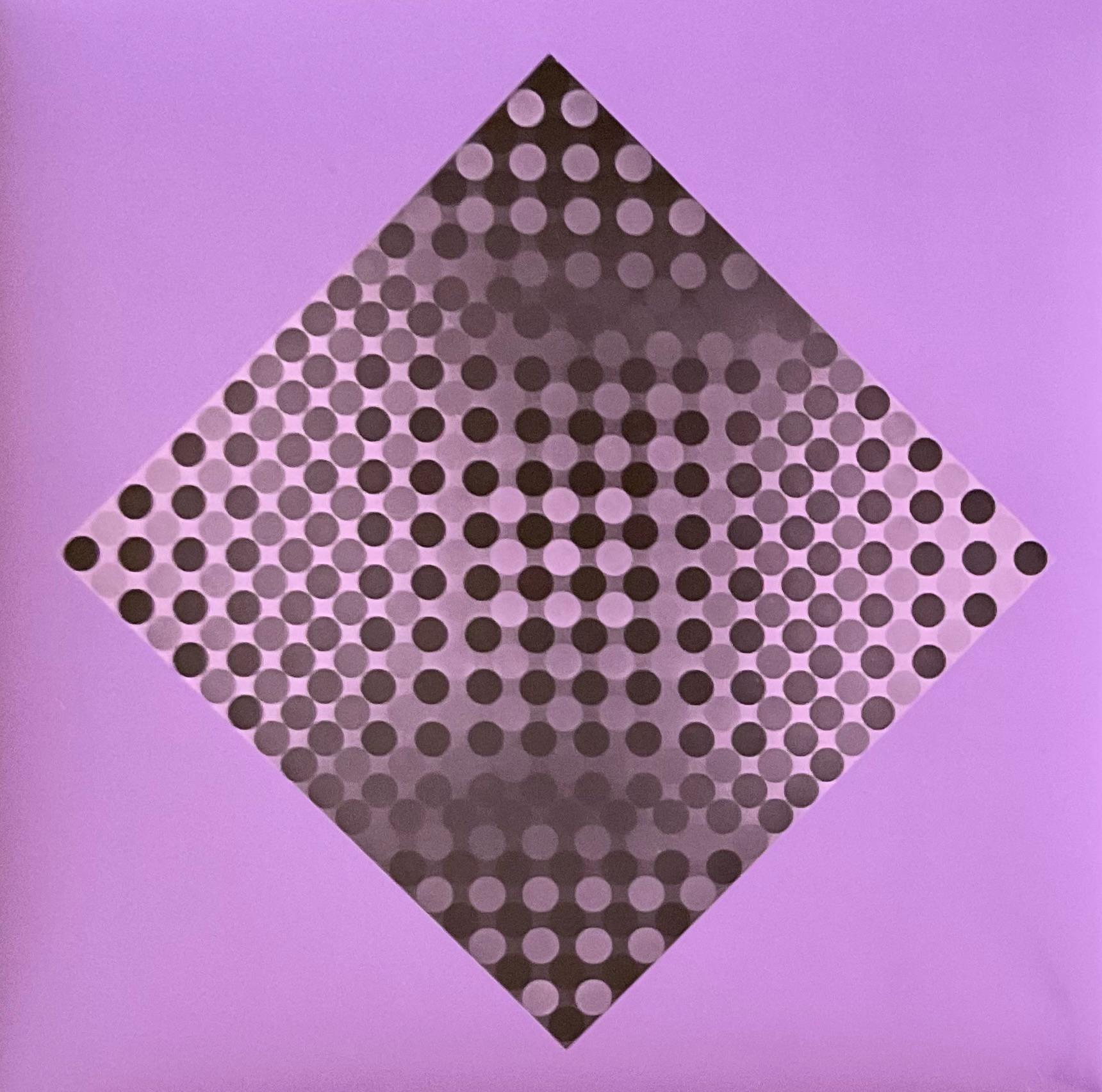 ヴィクトル・ヴァザルリ - 1975年の限定版シルクスクリーン、27x27 cm