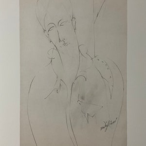 Amedeo Modigliani - Lunia - Lithograph 52x37 cm limited edition, with certificate