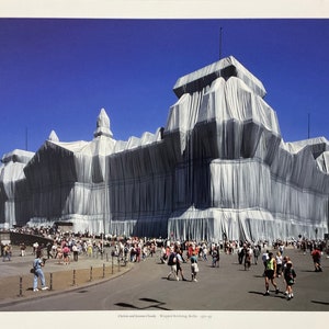 Christo and Jeanne Claude - Wrapped Reichstag, Berlin 1971-95 - offset lithograph 36x28 cm Taschen limited edition