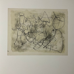 Guillaume Corneille - La sardane - 1983, Lithograph 52x37 cm