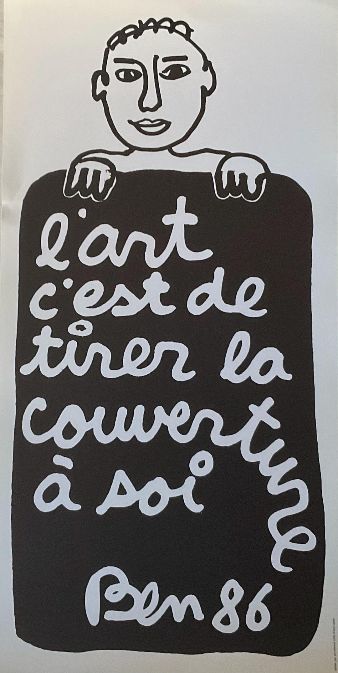 Ben Vautier - Cm 60x30, Offset Lithograph, 1986 - Etsy
