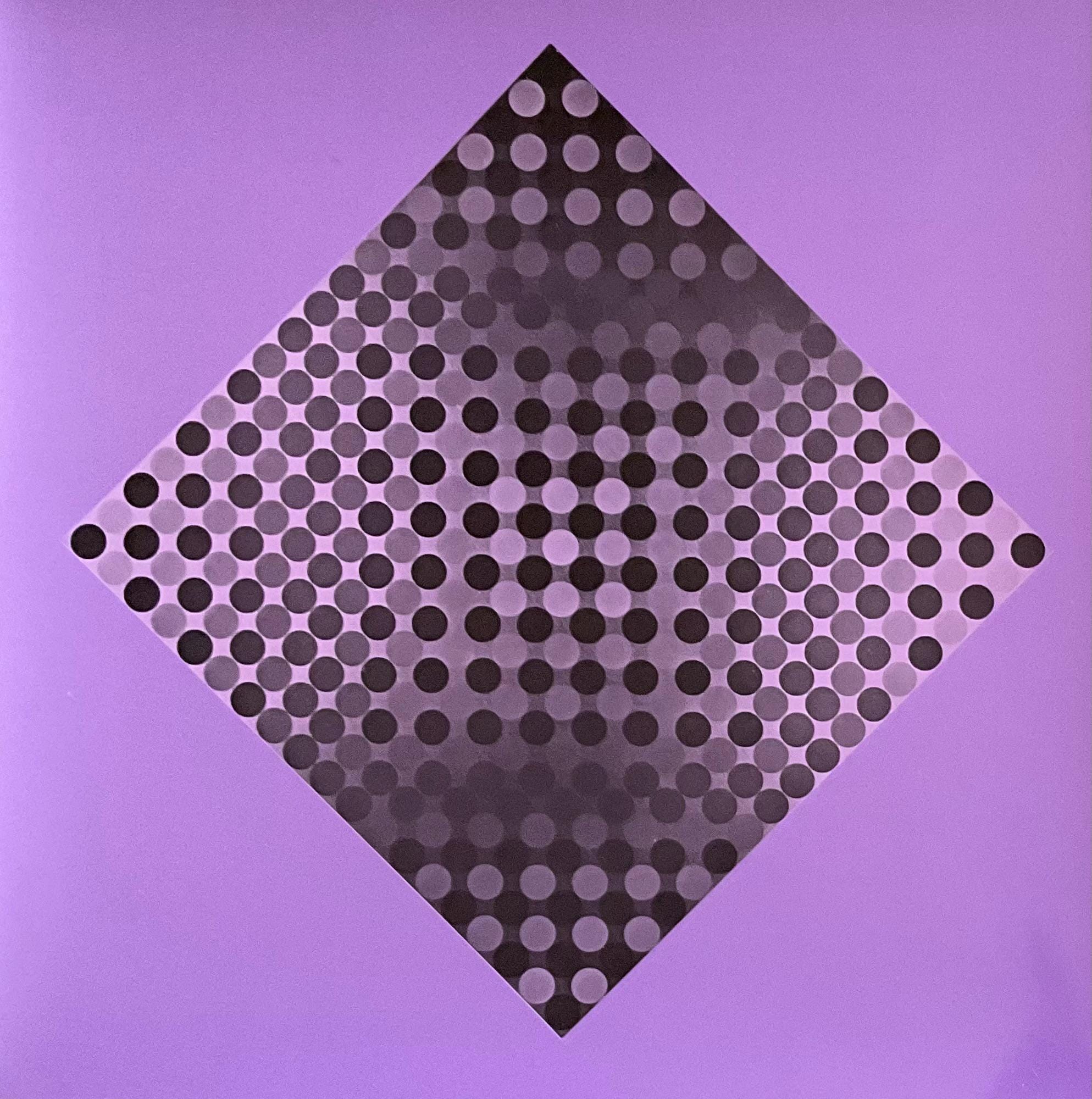 ヴィクトル・ヴァザルリ - 1975年の限定版シルクスクリーン、27x27 cm