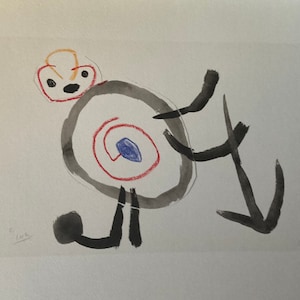 Joan Mirò - Lithographie 52x37 cm, limitierte Auflage, mit Zertifikat