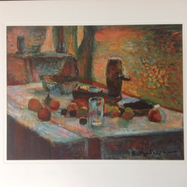 Henri Matisse - First still life, orange - cm 52x37 limited edition lithograph, 1993