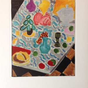 Henri Matisse - Still life on a green marble table - lithograph cm 52x37 limited edition with certificate