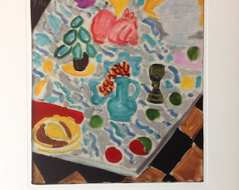 Henri Matisse - Still life on green marble table - limited edition 52x37 lithograph with certificate