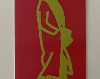 Julian Opie - Cruce - Obra lenticular de 15x7 cm, edición limitada