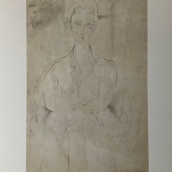 Amedeo Modigliani - Margherita - 1989, Lithograph 52x37 cm limited edition, with certificate
