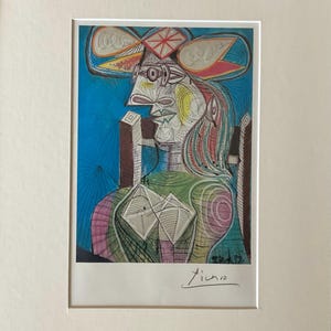 Picasso seated woman - Etsy 日本