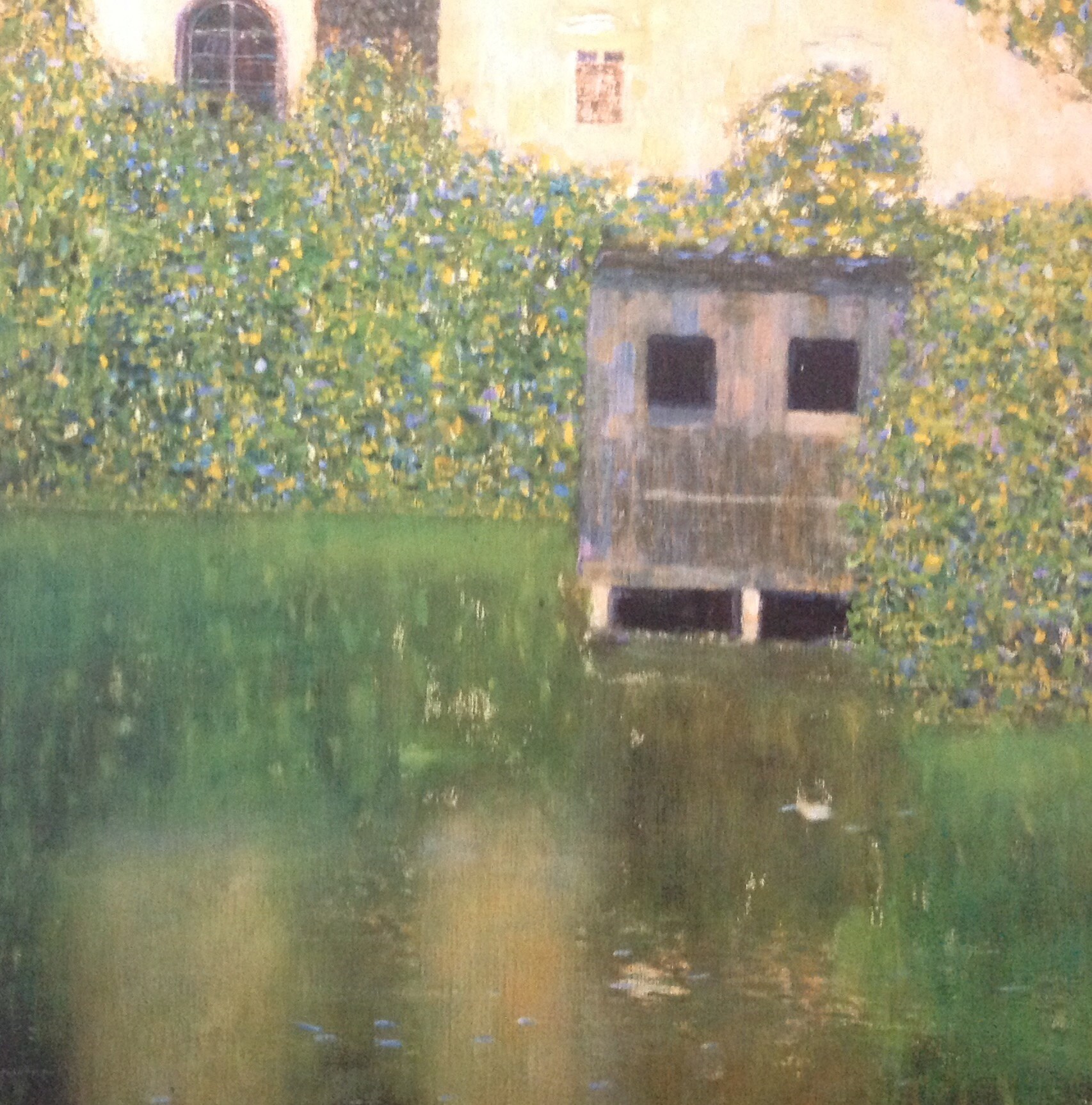 グスタフ・クリムト - 「アッター湖畔の城」 - 希少ポスター 68x68 cm
