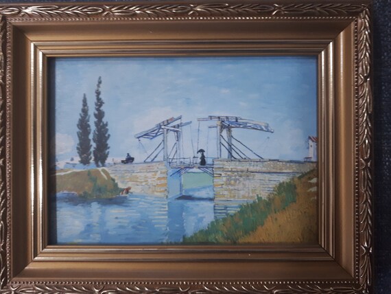 Vincent Van Gogh De brug van Langlois in Arles en vrouw met - Etsy Nederland