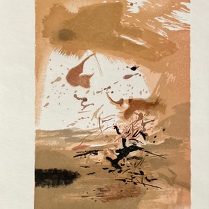 Zao Wou Ki - Rare Lithograph from 1965 cm 22x16, limited edition