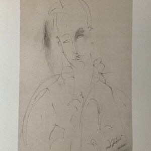 Amedeo Modigliani - Lunia - Lithograph 52x37 cm limited edition, with certificate