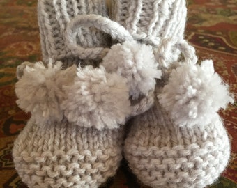 Knitting pattern for Baby Booties by Shelley Simons of Good Woolies