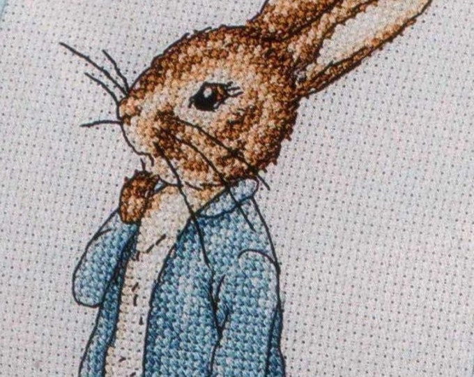 Peter Rabbit With Blanket, Cross Stitch Pdf Pattern - Etsy