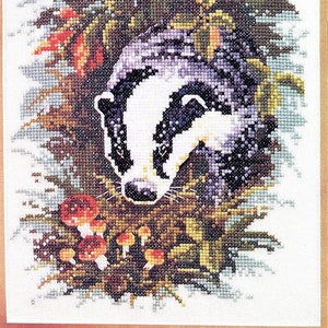 Badger Counted Cross Stitch Pattern PDF