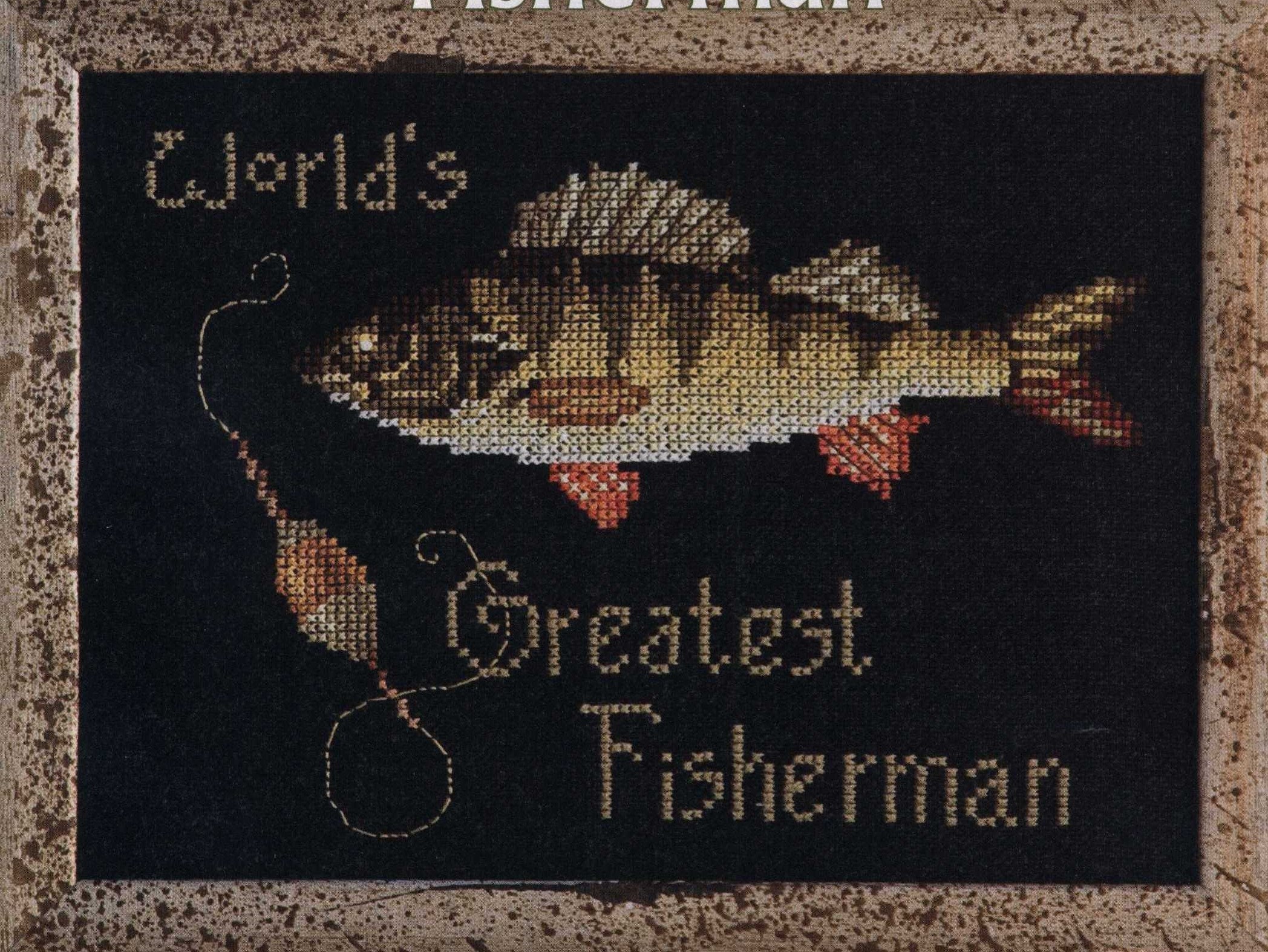 Counted Cross Stitch Fishing pattern Etsy