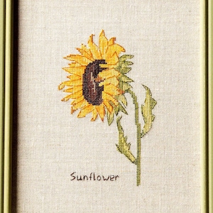 Sunflower Counted Cross Stitch pattern