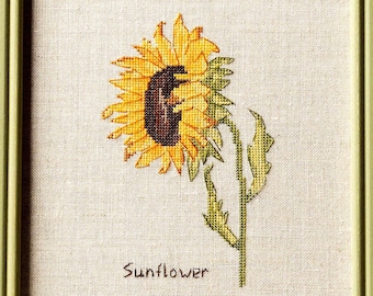 Sunflower Counted Cross Stitch pattern