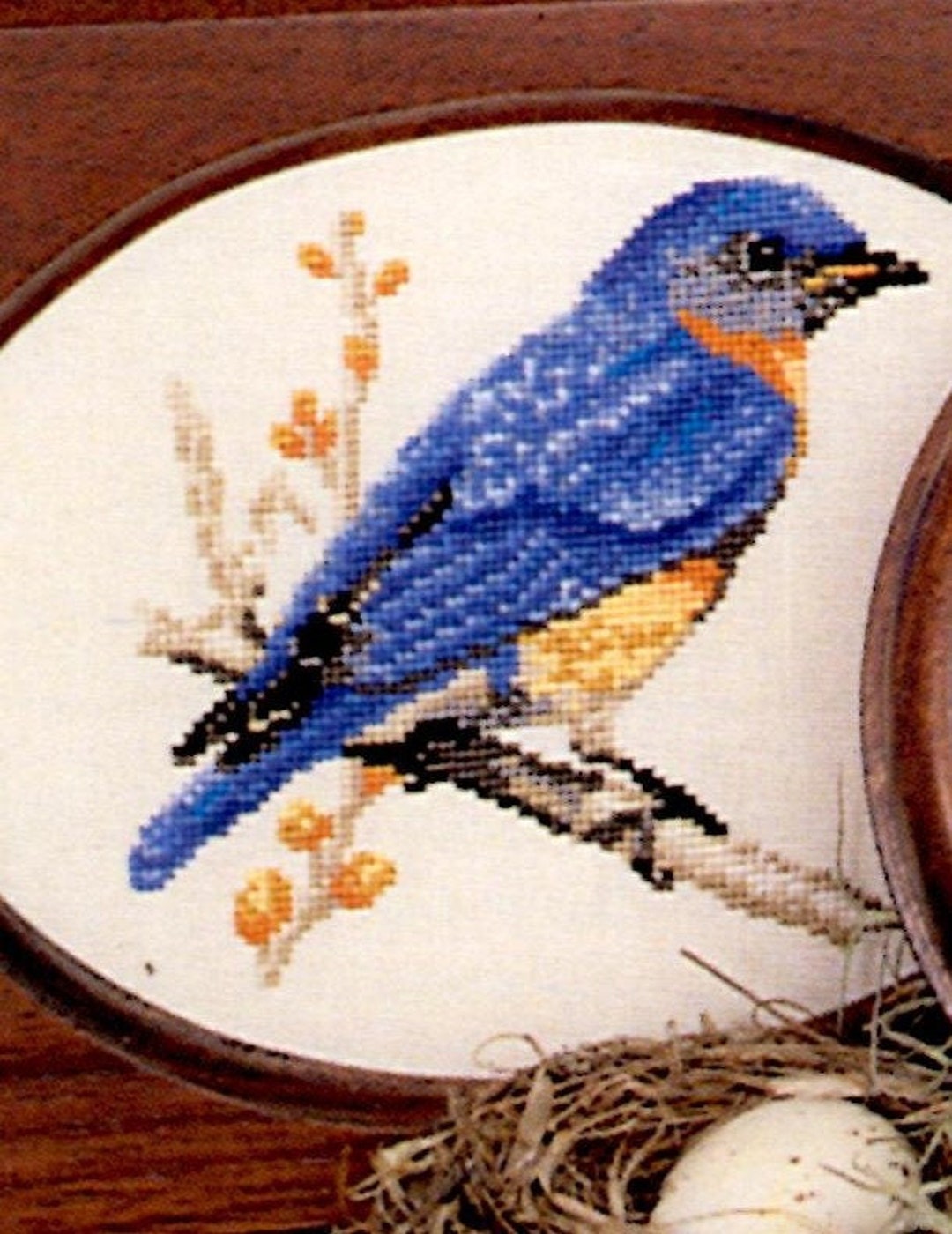 Counted Cross Stitch Bluebird Pattern Pdf - Etsy
