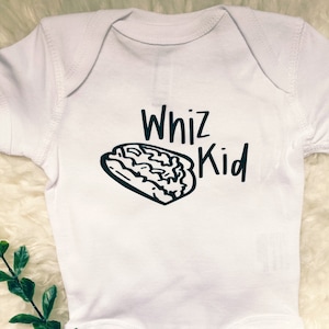 Whiz Kid /Philadelphia Cheesesteak Baby Unisex Onesie Philly /  Baby Shower Gift Newborn Infant PA Brotherly Love