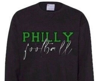 PHILLY FOOTBALL Sweatshirt / Philly Philadelphia PHL Go Birds / Game Day Superbowl Sweatshirt Retro Unisex