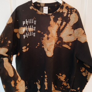 Philly Philly Crewneck Sweatshirt Tie dye unisex / philadelphia  / retro old English football