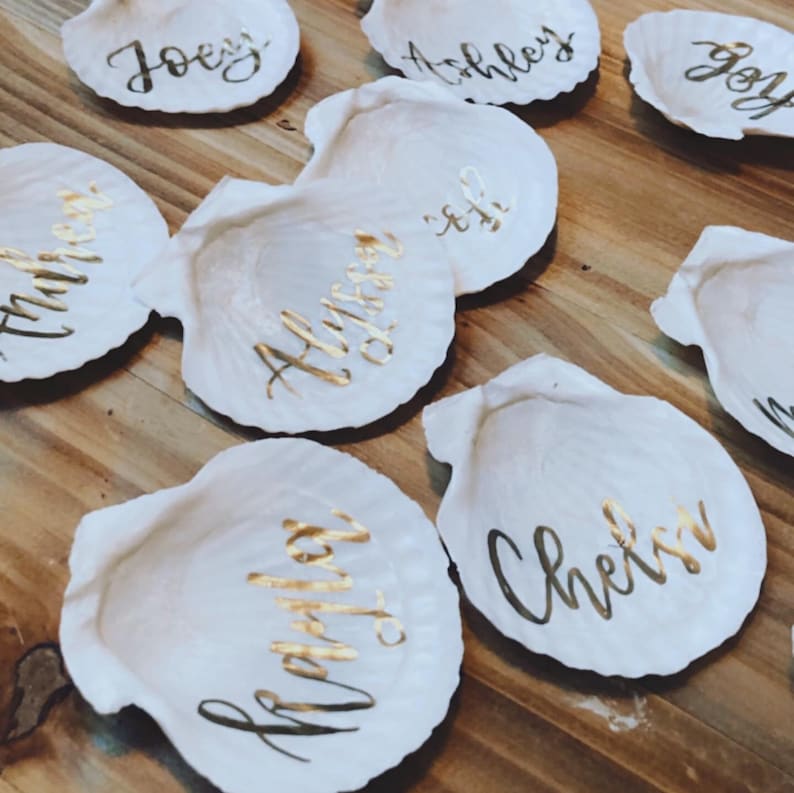 Wedding Personalized Table Name Plates Place Cards Decor Etsy