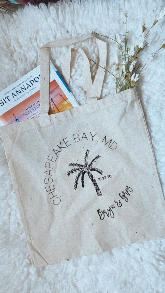 Wedding Hotel Guest Bag Screen Printed Welcome Bag Favor