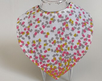 Reversible bandana bib in cotton and Microfiber
