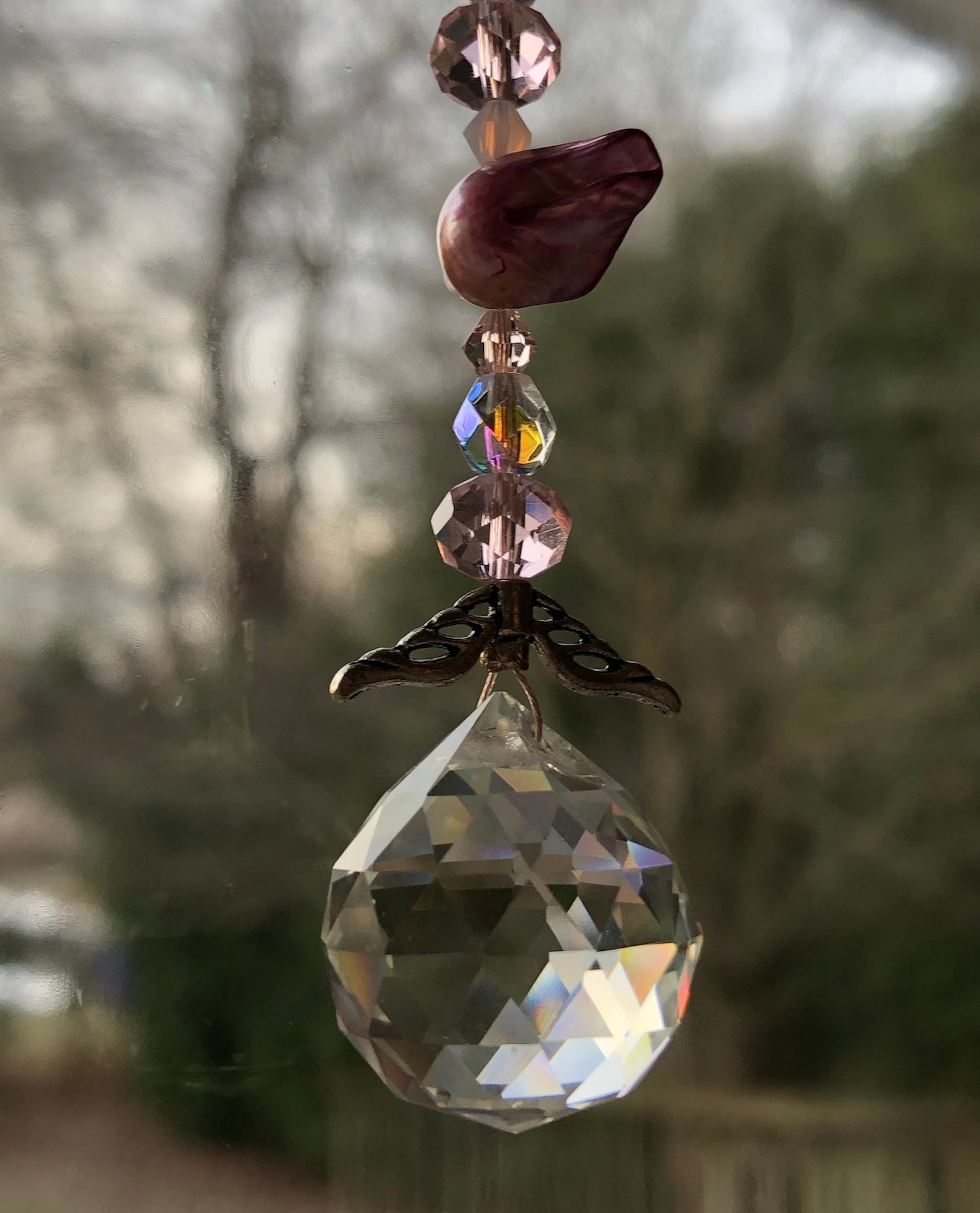 Crystal Ball Suncatcher Etsy