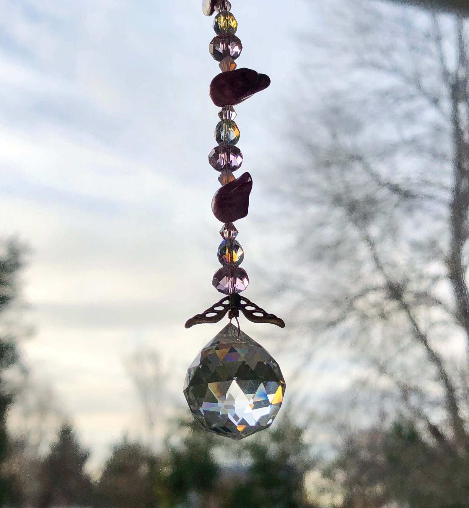 Crystal Ball Suncatcher Etsy