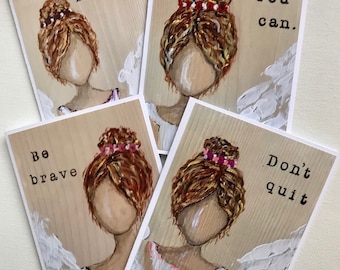 Set of Inspirational Angel Greeting Cards