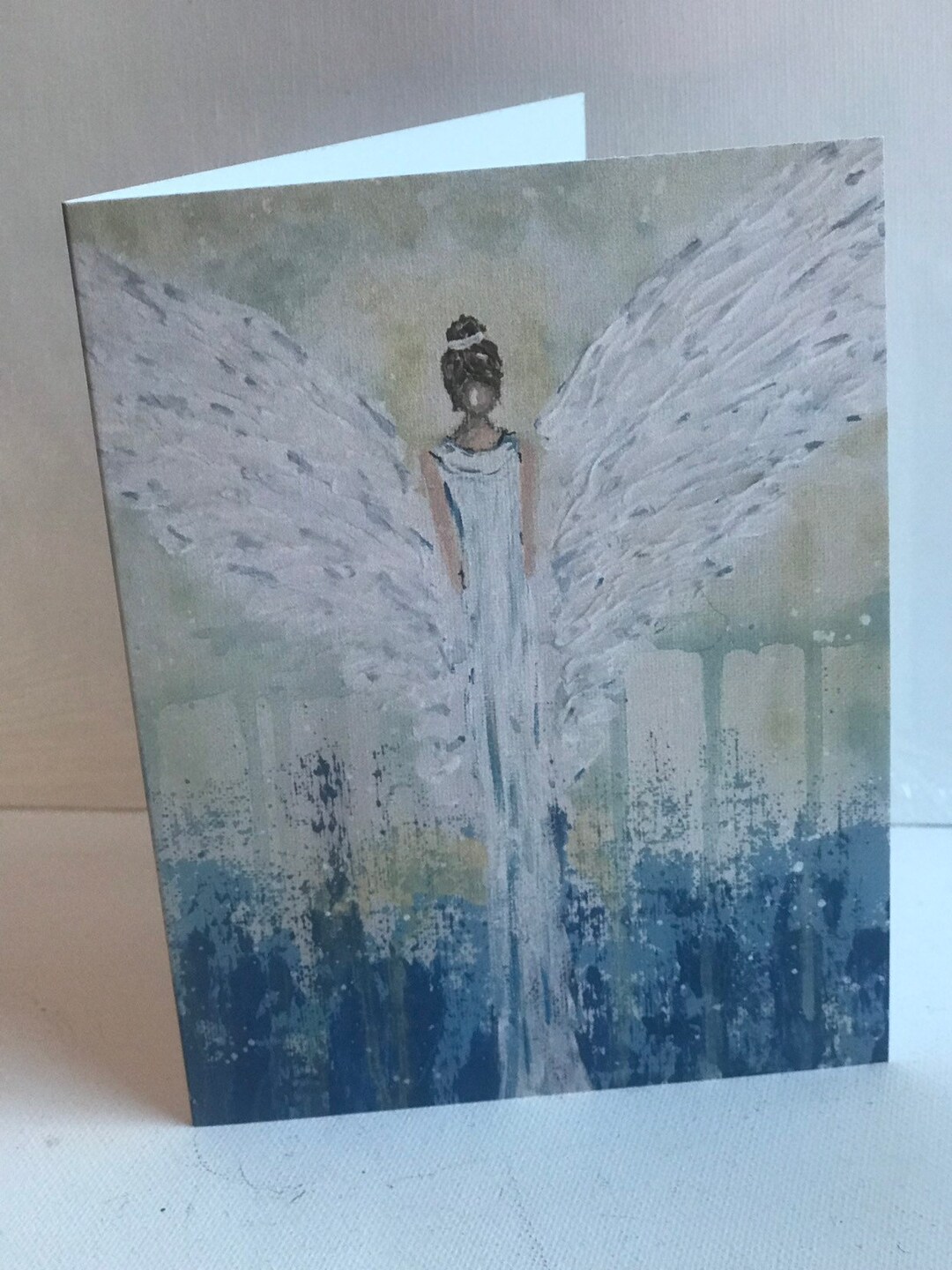 Angel Greeting Card Made From Original Artwork - Etsy