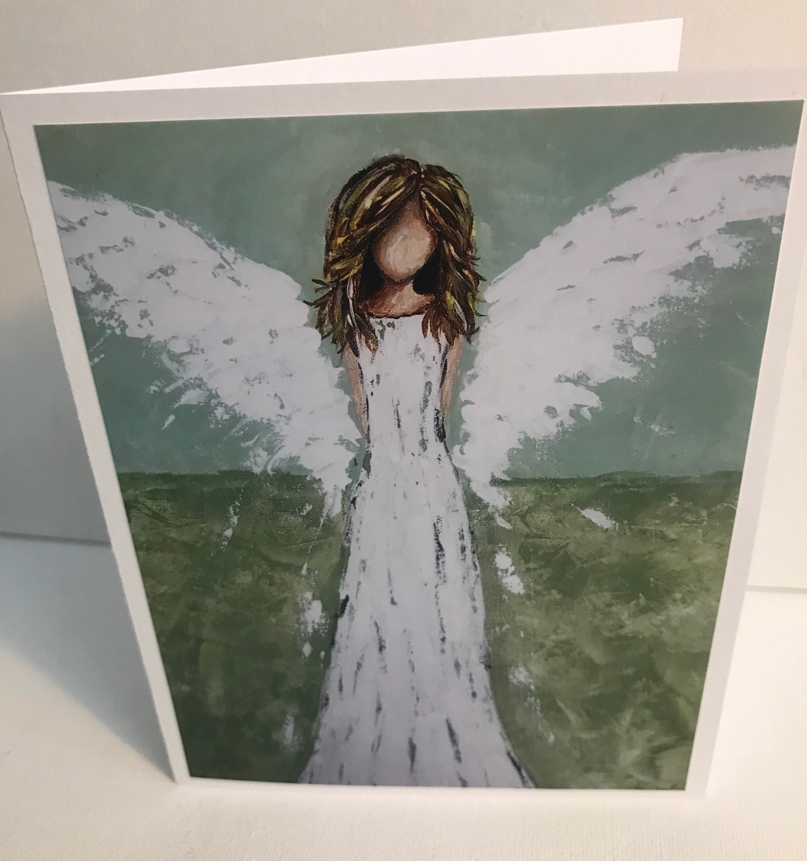 Angel Greeting Card Made From Original Artwork - Etsy
