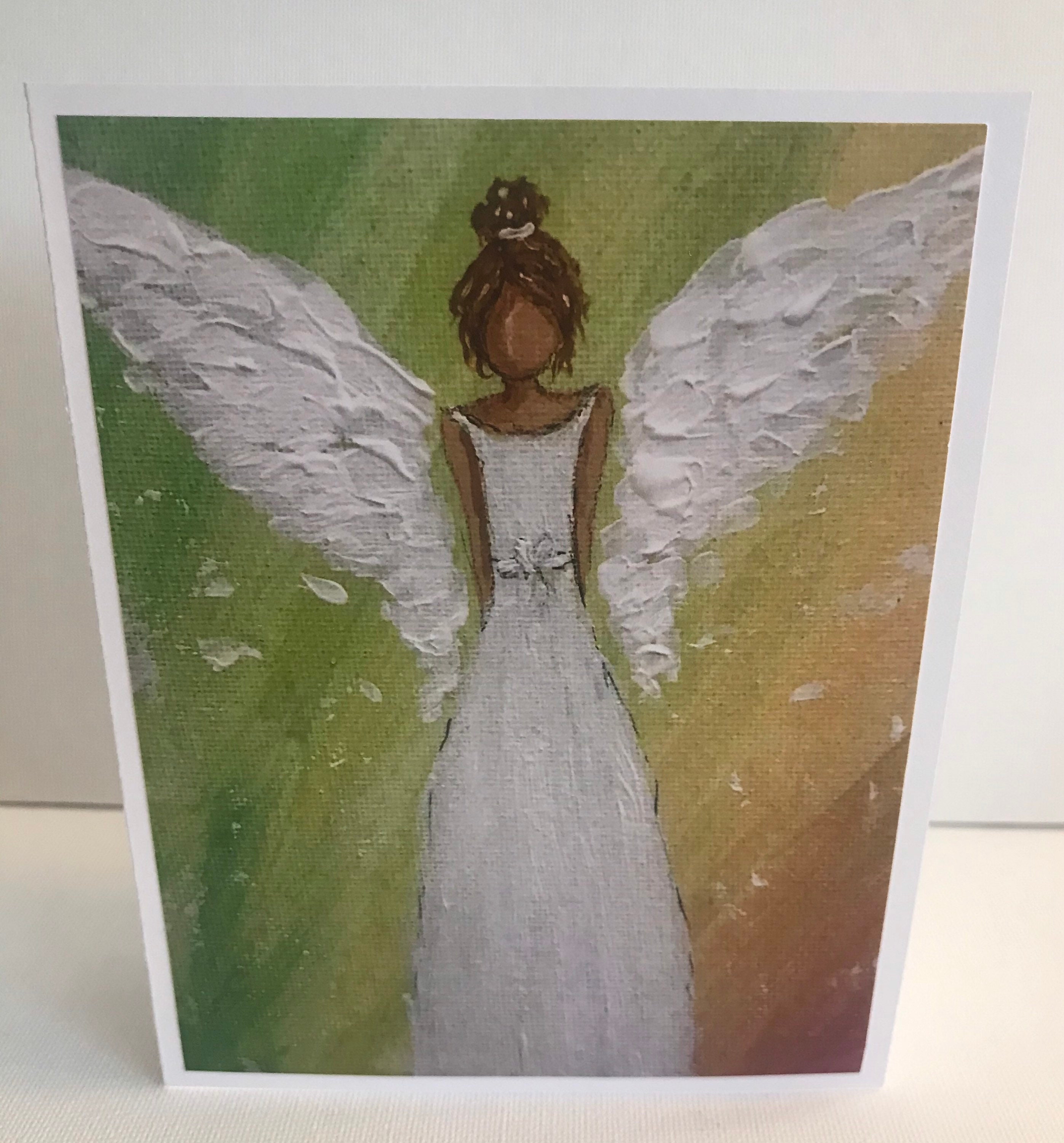 Angel Artwork Greeting Card - Etsy