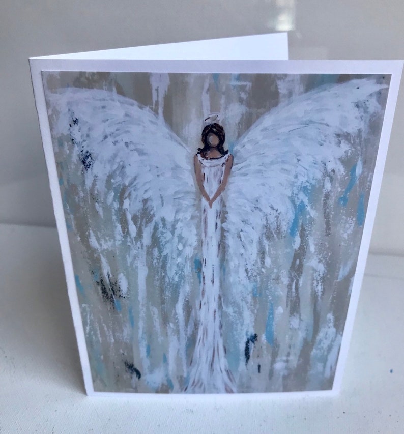 Angel Greeting Card Made From Original Artwork - Etsy