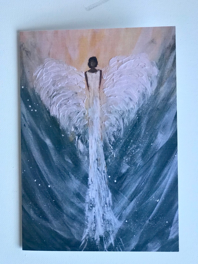 African American Angel Greeting Card