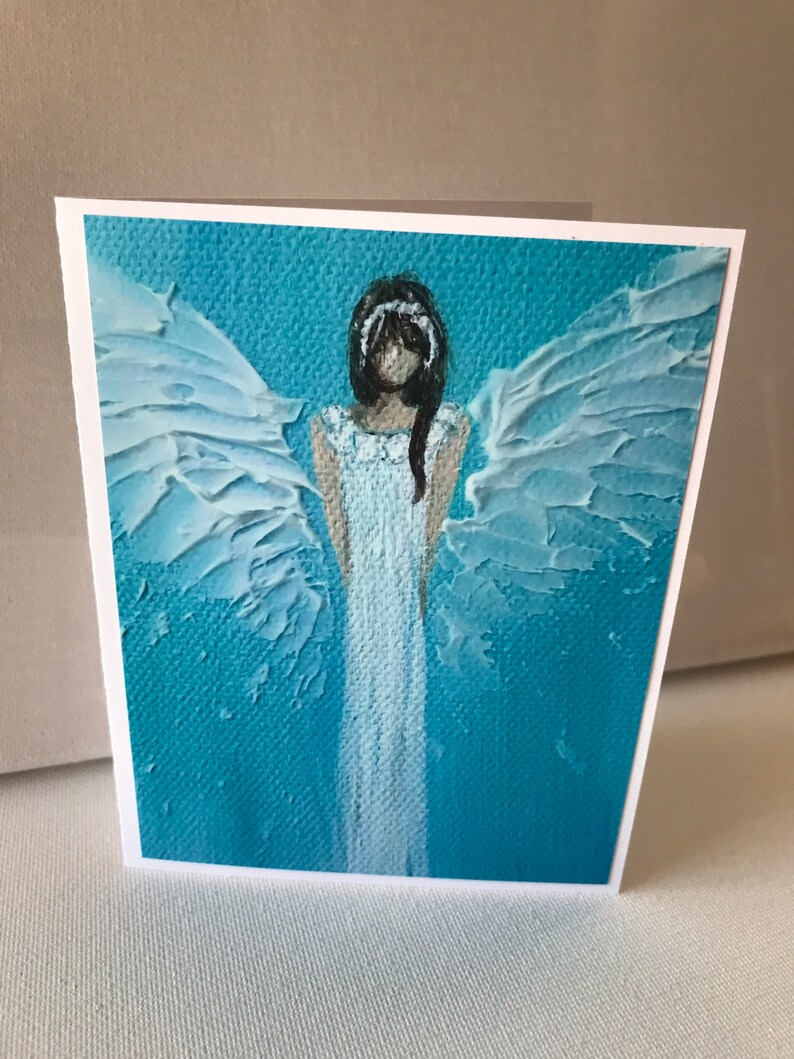 Angel Greeting Card Made From Original Artwork - Etsy