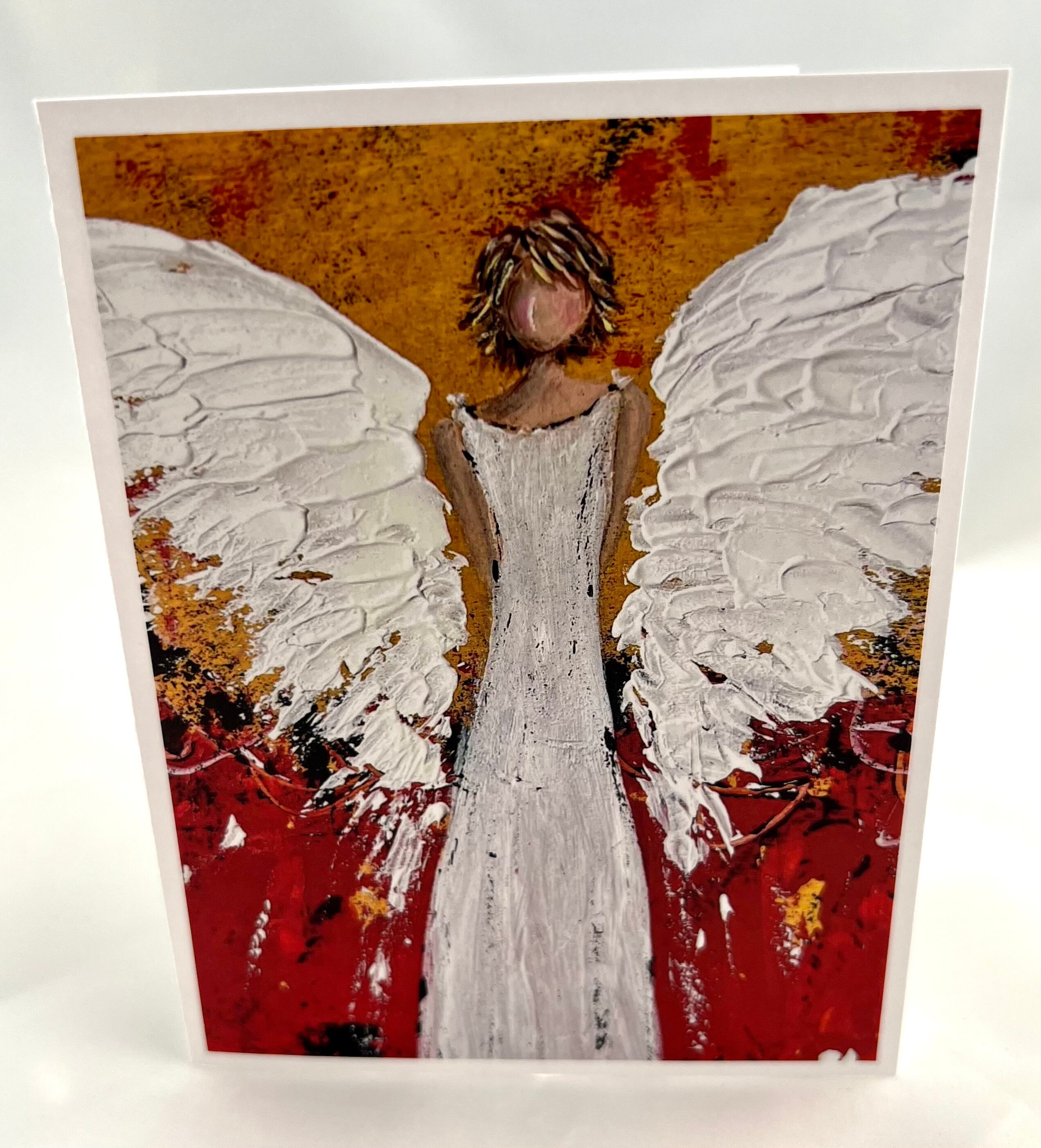 Angel Greeting Card Made From Original Artwork - Etsy