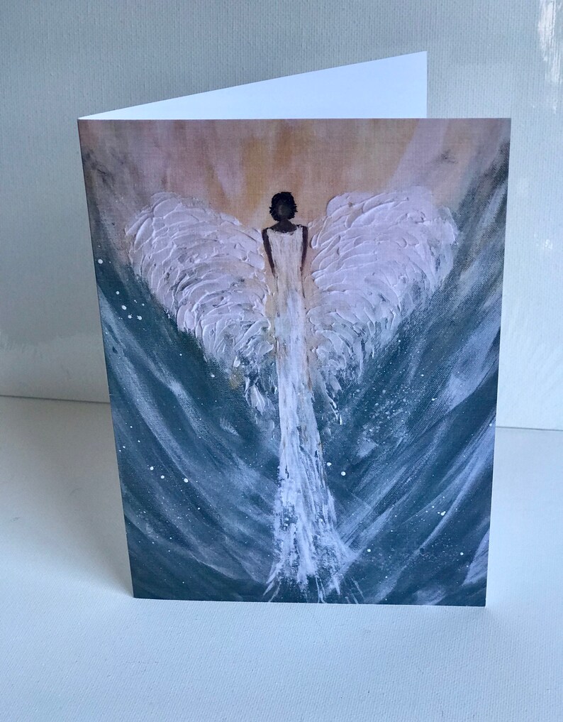 African American Angel Greeting Card
