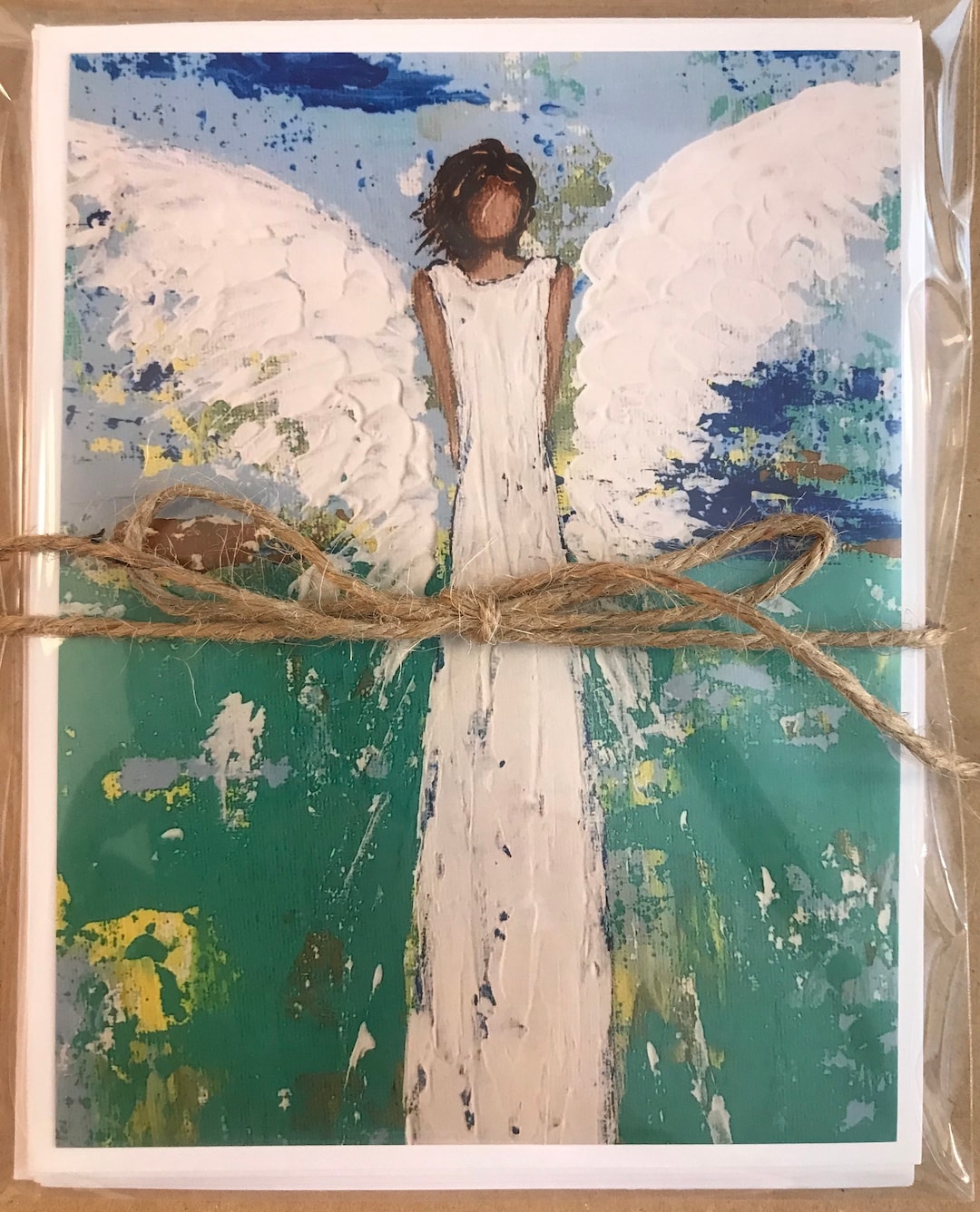 Set of Angel Greeting Cards Includes 4 Various Angel Artwork - Etsy