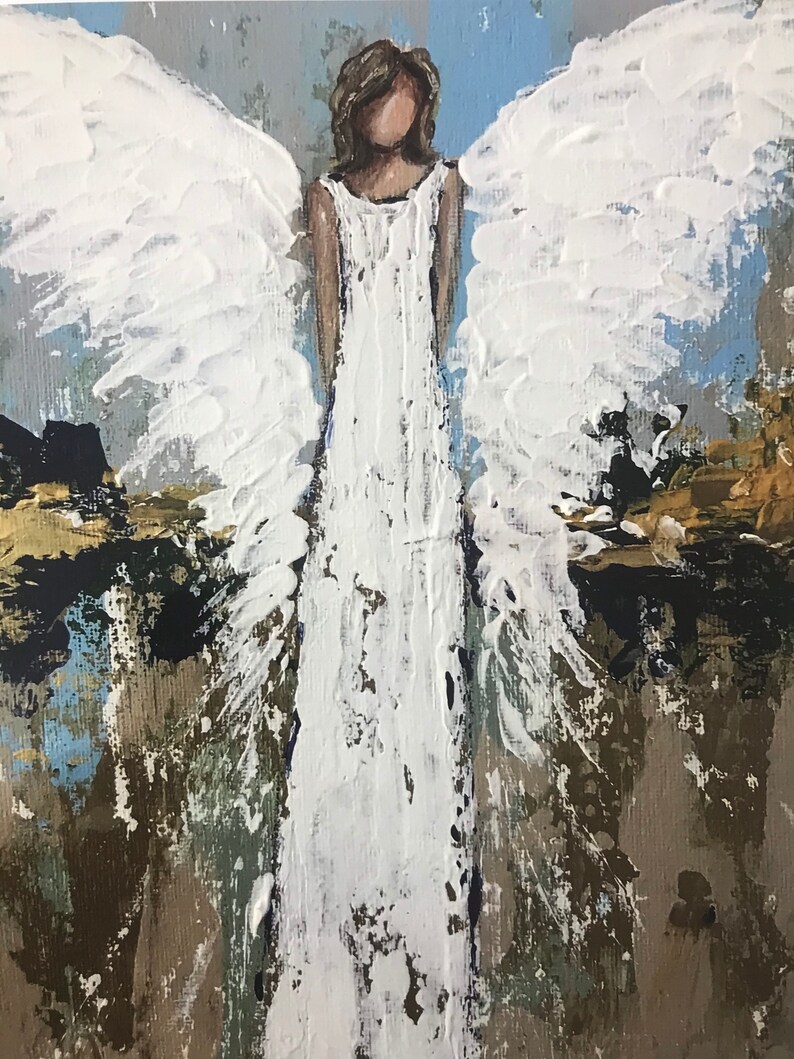 Angel Print from original artwork image 2