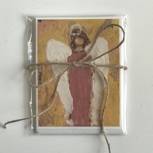 Angel greeting cards made from original artwork prints